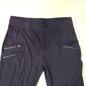 womens athleta legging pants with zippers size large